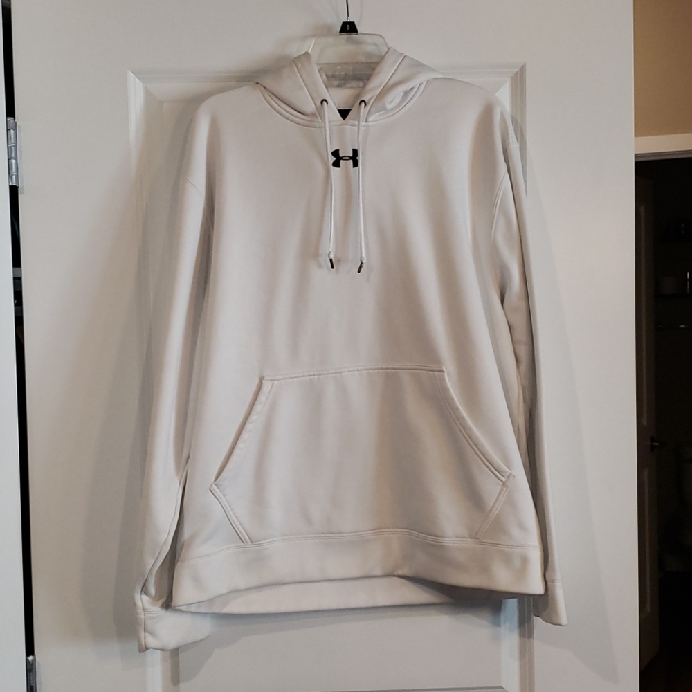 Men's under armour white hoodie